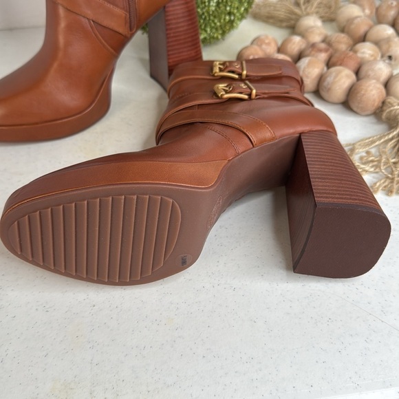 Vince Camuto Women's Coliana Platform Bootie Ankle Boot Color Whiskey Sz 10 - Picture 8 of 11